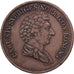 Sweden, Carl XIV Johan, 2/3 Skilling, 1836, Stockholm, Copper, AU(55-58), KM:641