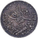 Ägypten, Abdul Hamid II, Qirsh, 1891, Misr, Silber, SS+, KM:292