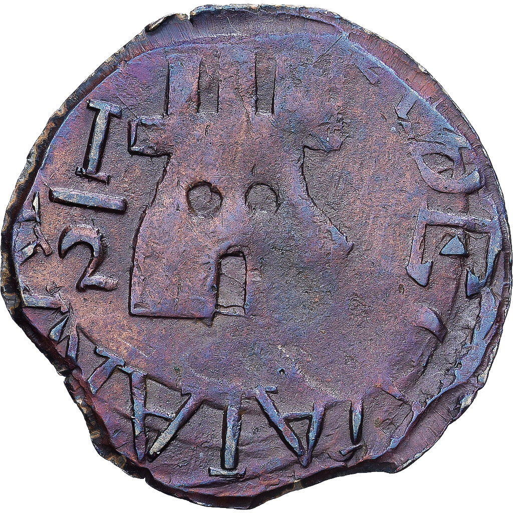 Venezuela, GUAYANA, 1/2 Réal, 1816, Cobre, VF(30-35), KM:41.2