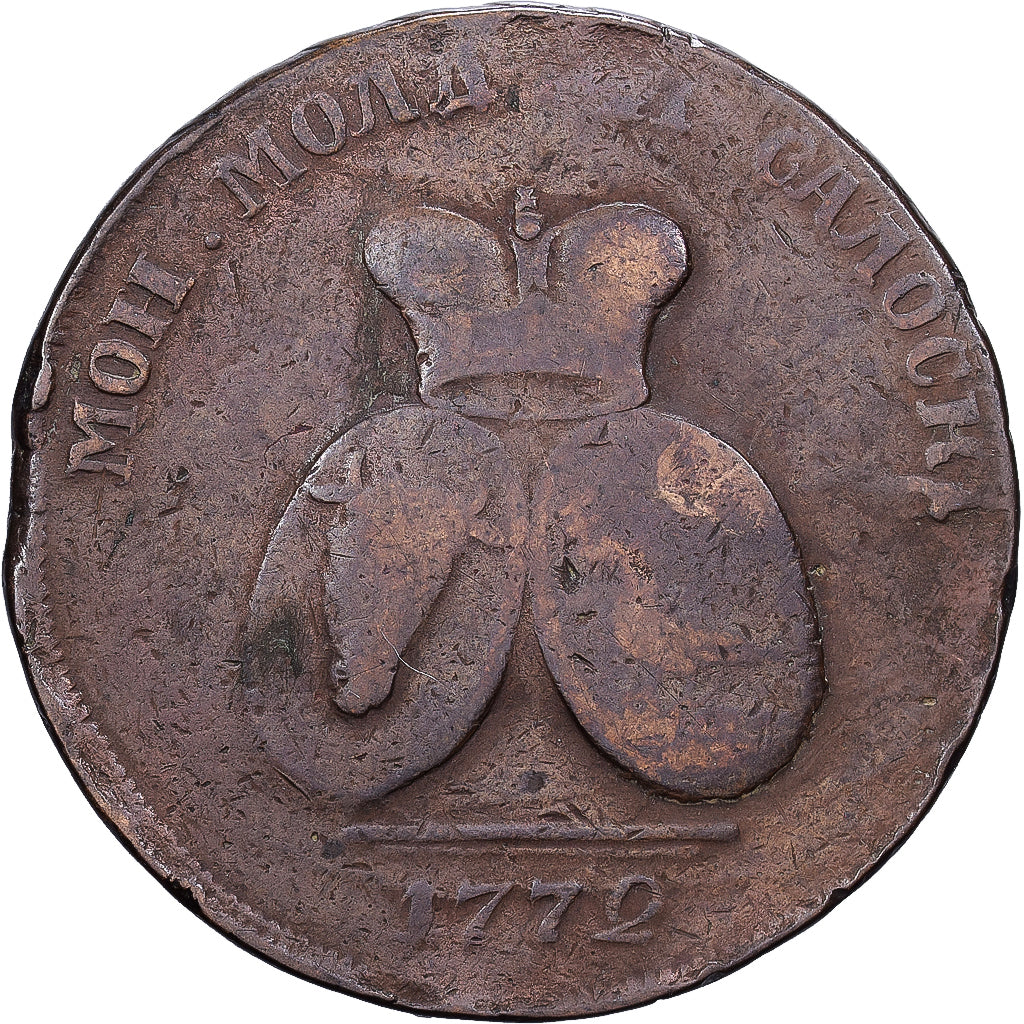 Moldova, 2 Para 3 Kopeck, 1772, Copper, VF(20-25), KM:Pn7