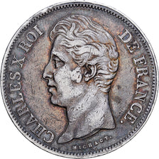 France, 5 Francs, Charles X, 1830, Paris, Silver, VF(30-35), KM:728.1