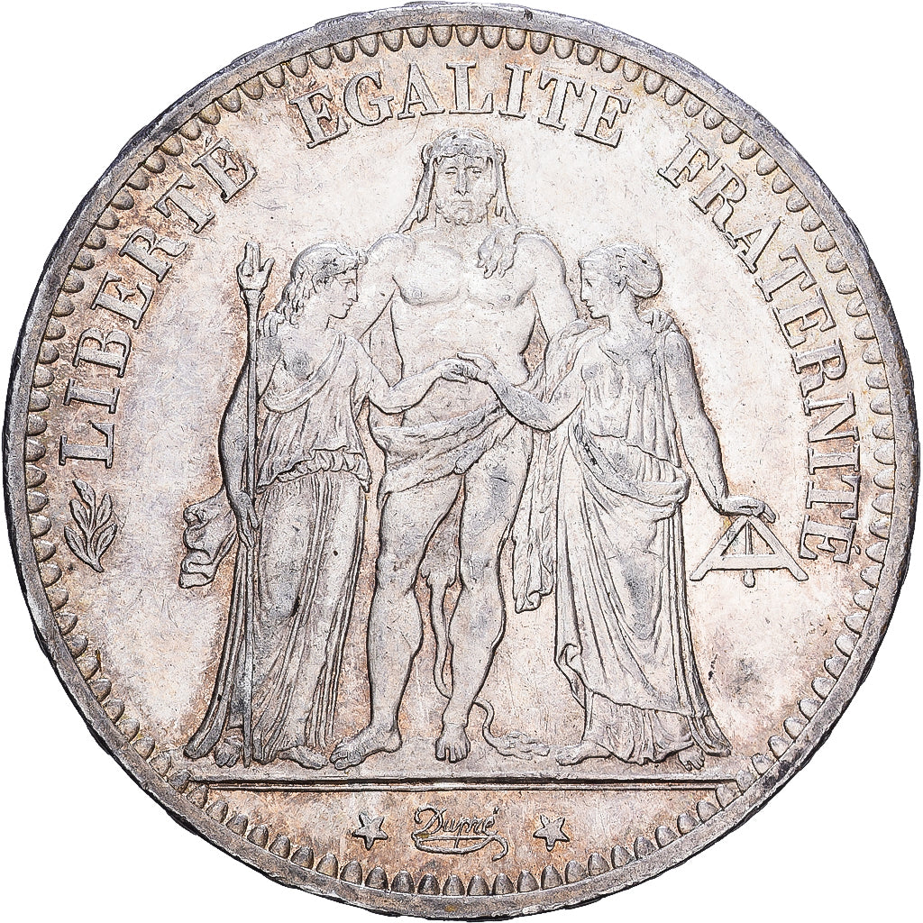 Frankreich, 5 Francs, Hercule, 1874, Paris, Silber, VZ, KM:820.1