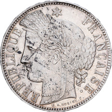France, 5 Francs, Cérès, 1871, Bordeaux, Silver, AU(50-53), KM:818.2