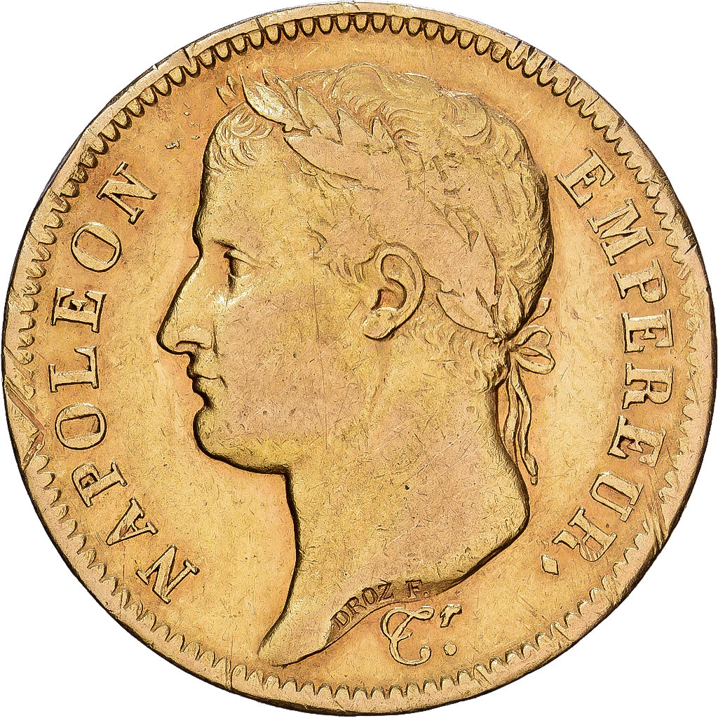 France, 40 Francs, Napoléon I, 1811, Paris, Or, TB+, KM:696.1