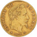 França, Napoleon III, 5 Francs, Napoléon III, 1864, Paris, Dourado, AU(50-53)