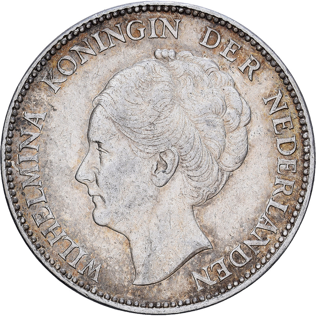 Niederlande, Wilhelmina I, Gulden, 1938, Utrecht, Silber, SS+, KM:161.1
