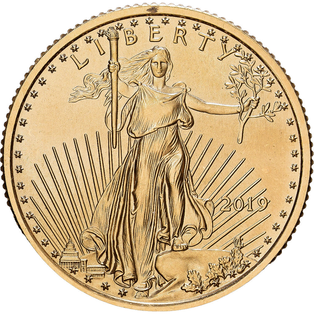 United States, 10 Dollars, 1/4 Oz, 2019, Philadelphia, Gold, MS64