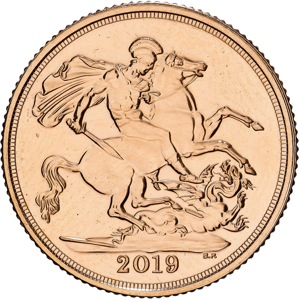Gran Bretaña, Sovereign, 2019, British Royal Mint, Oro, EBC+