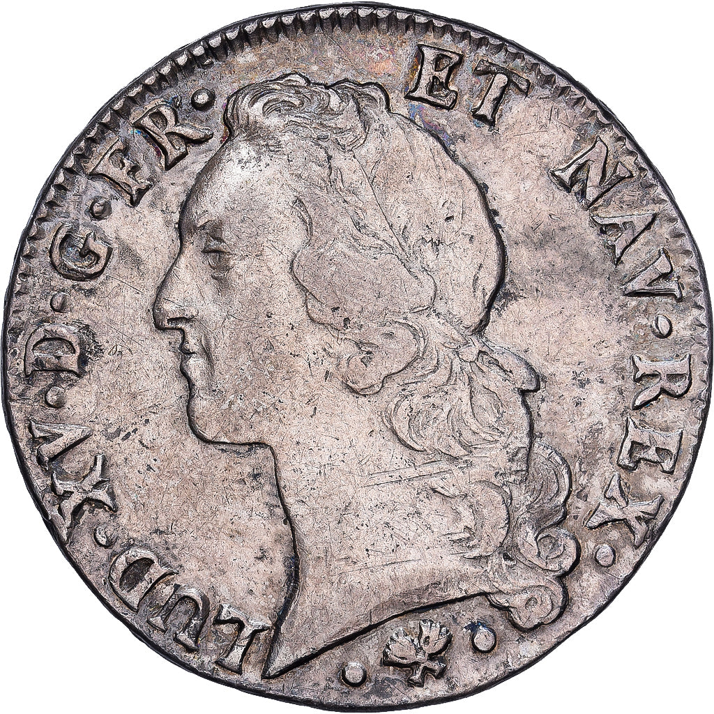 France, Louis XV, Ecu aux branches d'olivier, 1767, Bayonne, Silver, EF(40-45)