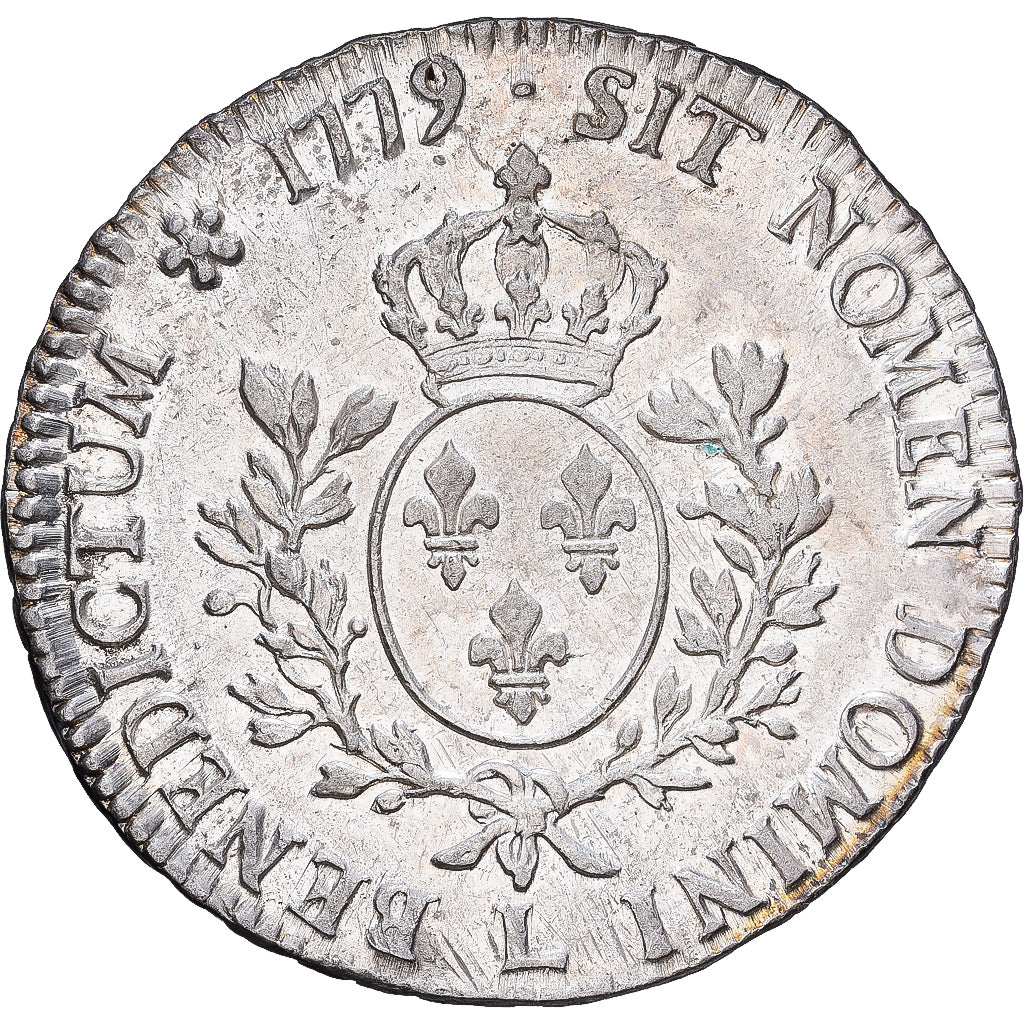 Francia, Louis XVI, Ecu aux branches d'olivier, 1779, Bayonne, Argento, SPL-