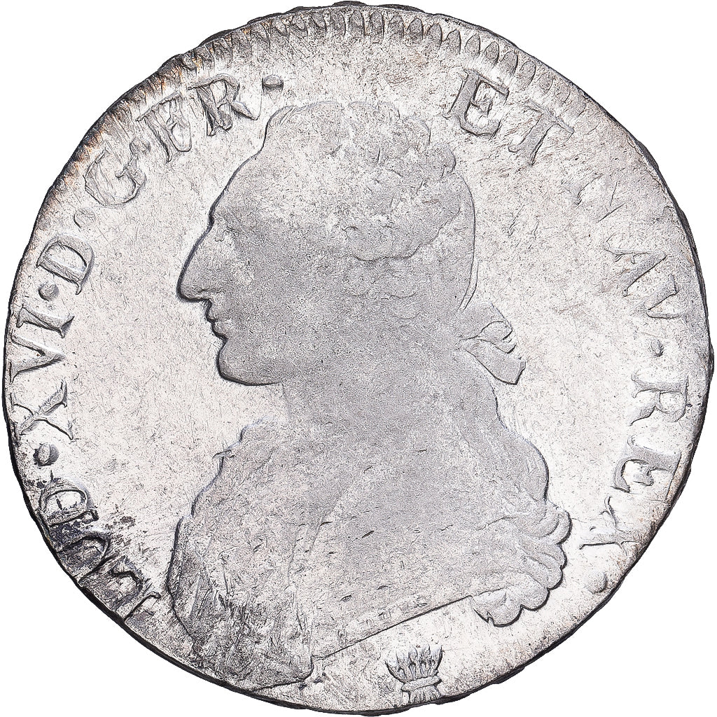 Francia, Louis XVI, Ecu aux branches d'olivier, 1783, Limoges, Argento, BB+