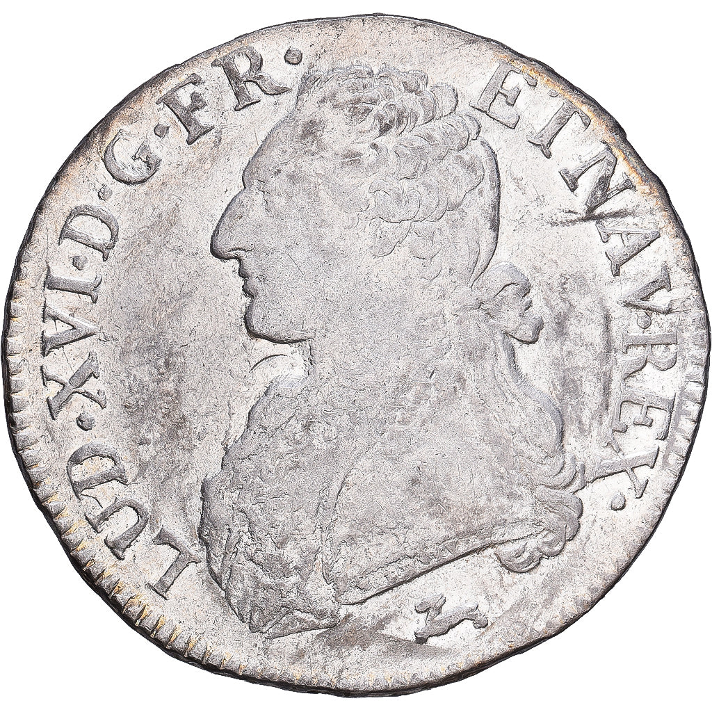 França, Louis XVI, Ecu aux branches d'olivier, 1785, Orléans, Prata
