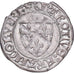 France, Charles VI, Blanc Guénar, 1411, Saint-Quentin, Billon, AU(50-53)
