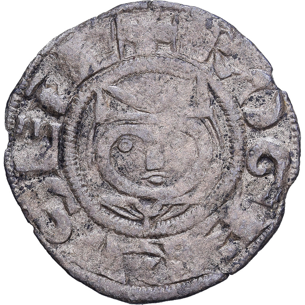 Frankreich, Philippe II Auguste, Denier, 1180-1201, Laon, Billon, S