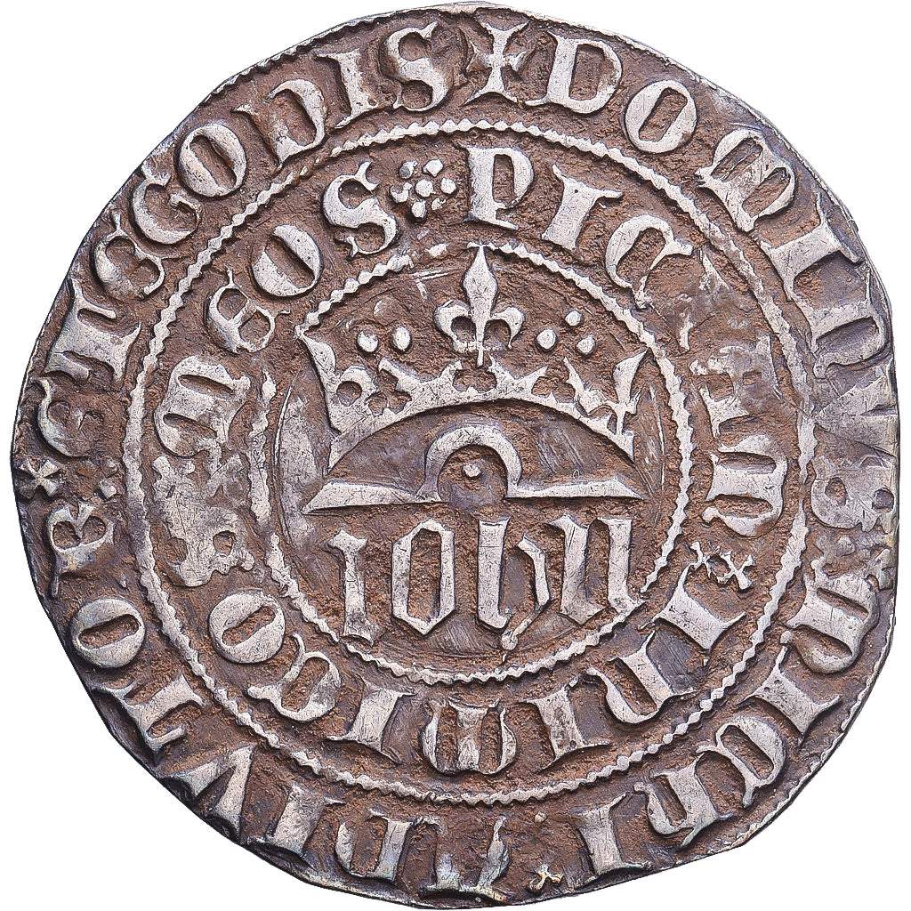 Spanien, Juan I, Real, 1379-1390, Seville, Silber, SS