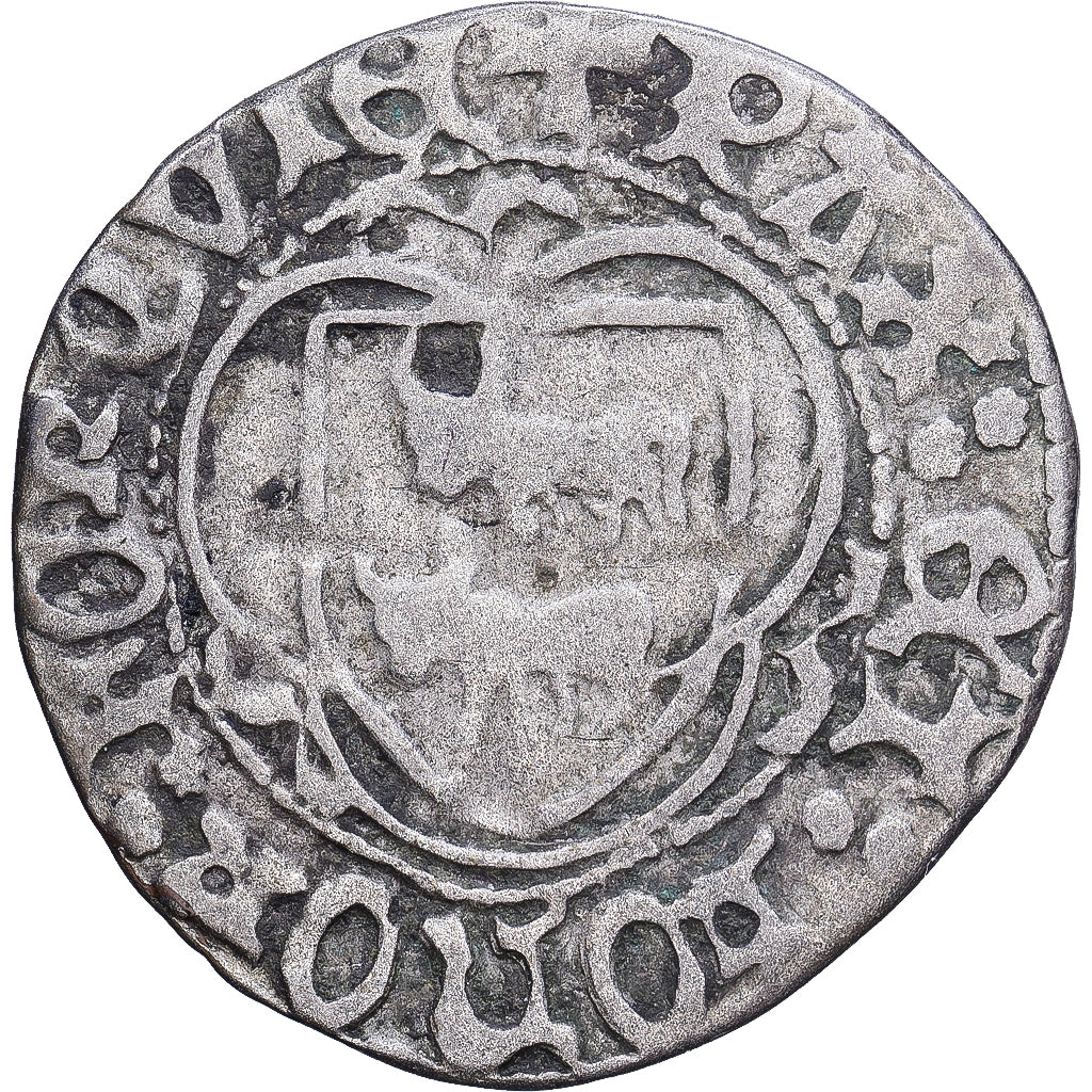 France, Gaston de Foix, Blanc, Blanc aux trèfles, 1455-1471, Morlaas, Billon