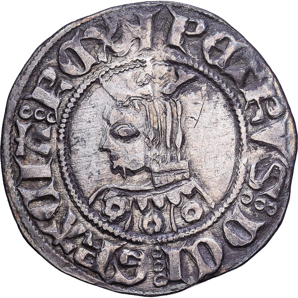 Spain, Pierre III d'Aragon, Real, 1336-1387, Barcelona, Silver, EF(40-45)