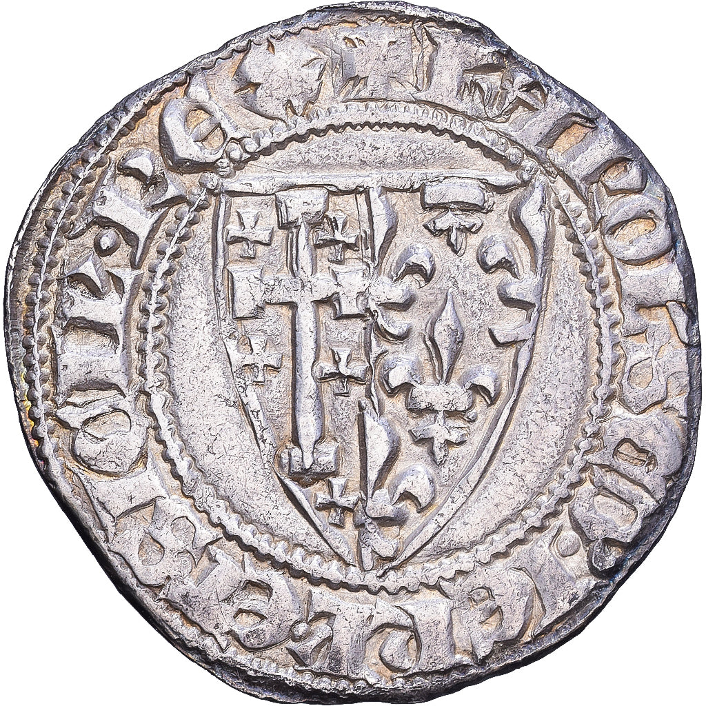 Kingdom of Naples, Charles II d'Anjou, Silver Salut, c.1300, Naples, Prata
