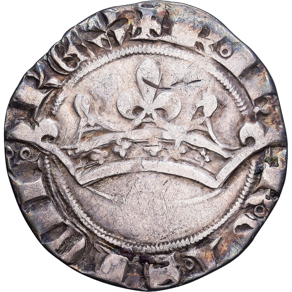 County of Provence, Robert d'Anjou, Sol coronat, ca. 1339, Avignon, Plata, MBC