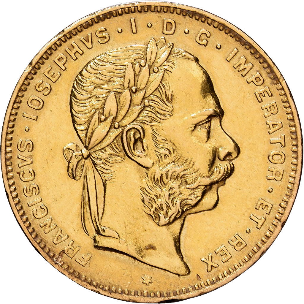 Austria, Franz Joseph I, 8 Florins-20 Francs, 1871, Vienna, Gold, EF(40-45)