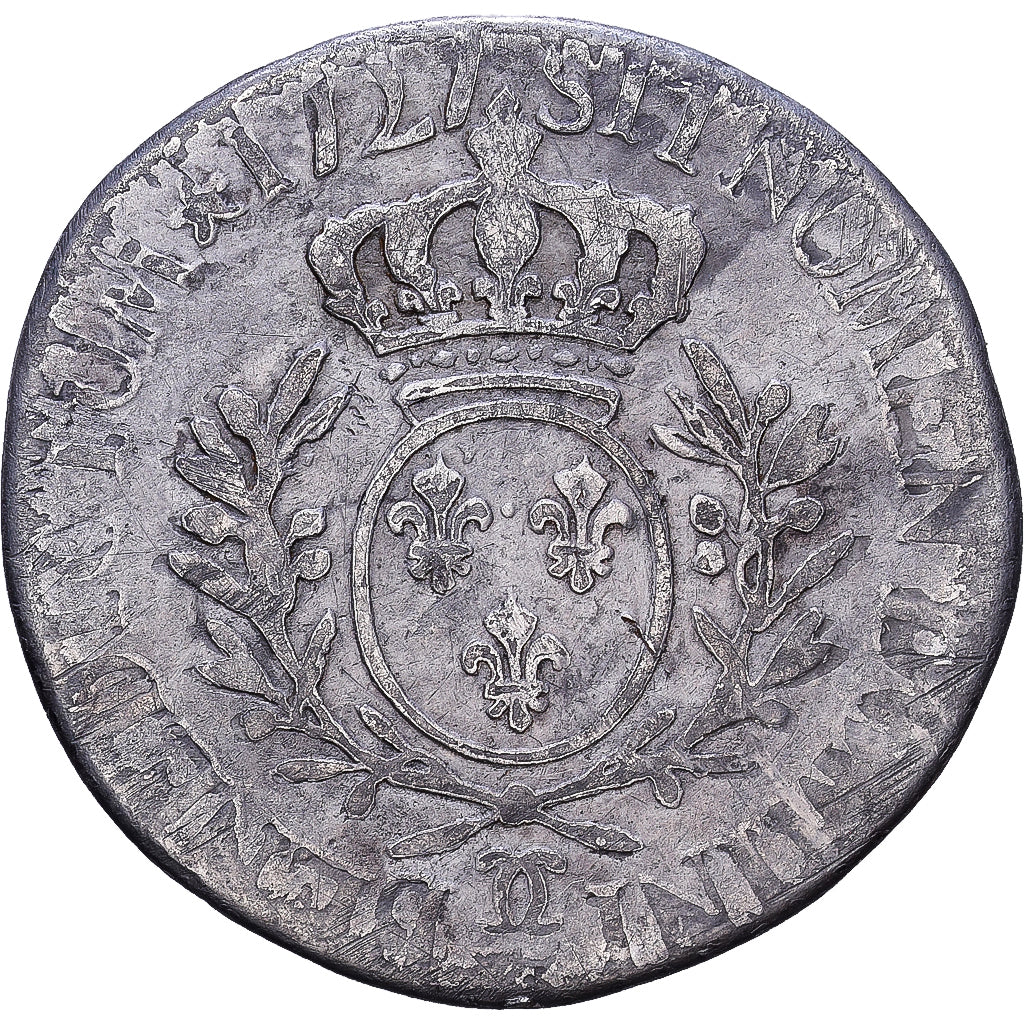 Frankrijk, Louis XV, 1/5 Écu aux branches d'olivier, 1727, Besançon, Zilver