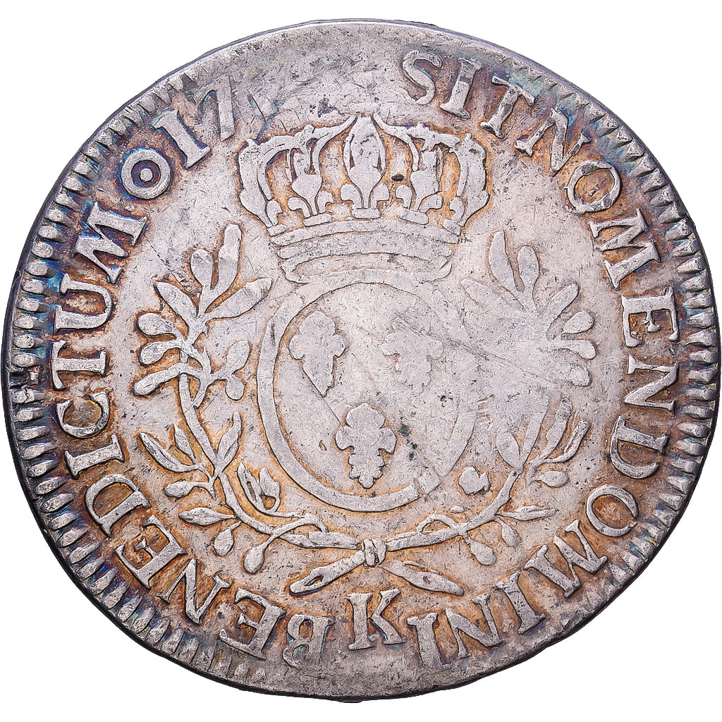 France, Louis XV, Ecu aux branches d'olivier, 1726 ?, Bordeaux, Silver