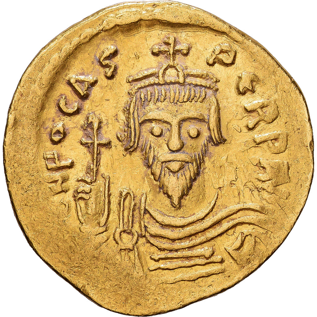 Byzantine Empire, Phocas, Solidus, 607-609, Constantinople, Gold, SS