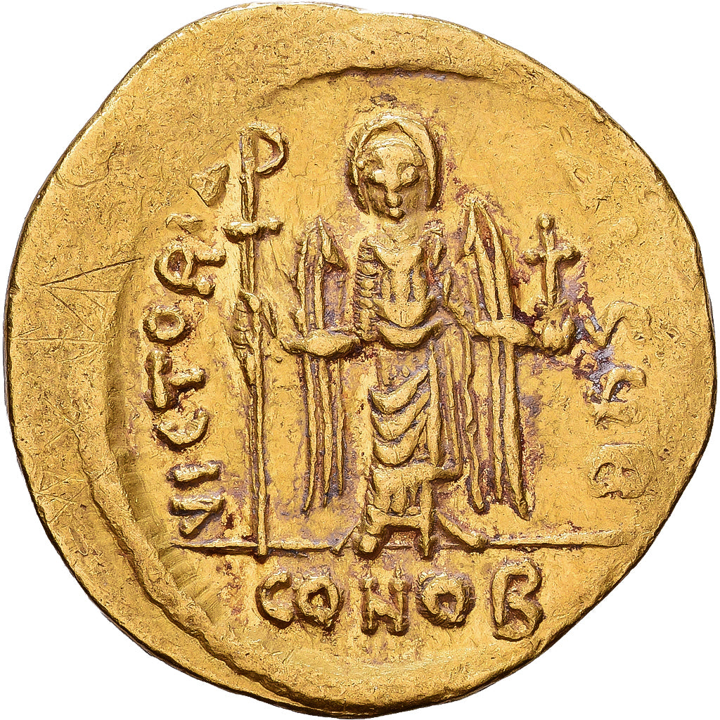 Byzantine Empire, Phocas, Solidus, 607-609, Constantinople, Gold, SS