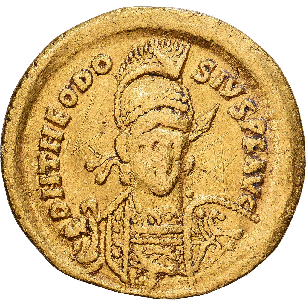 Roman Empire, Theodosius II, Solidus, 431-432, Constantinople, Gold, S+
