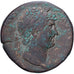 Roman Empire, Hadrian, Sesterzio, 125-128, Rome, Bronzo, MB+