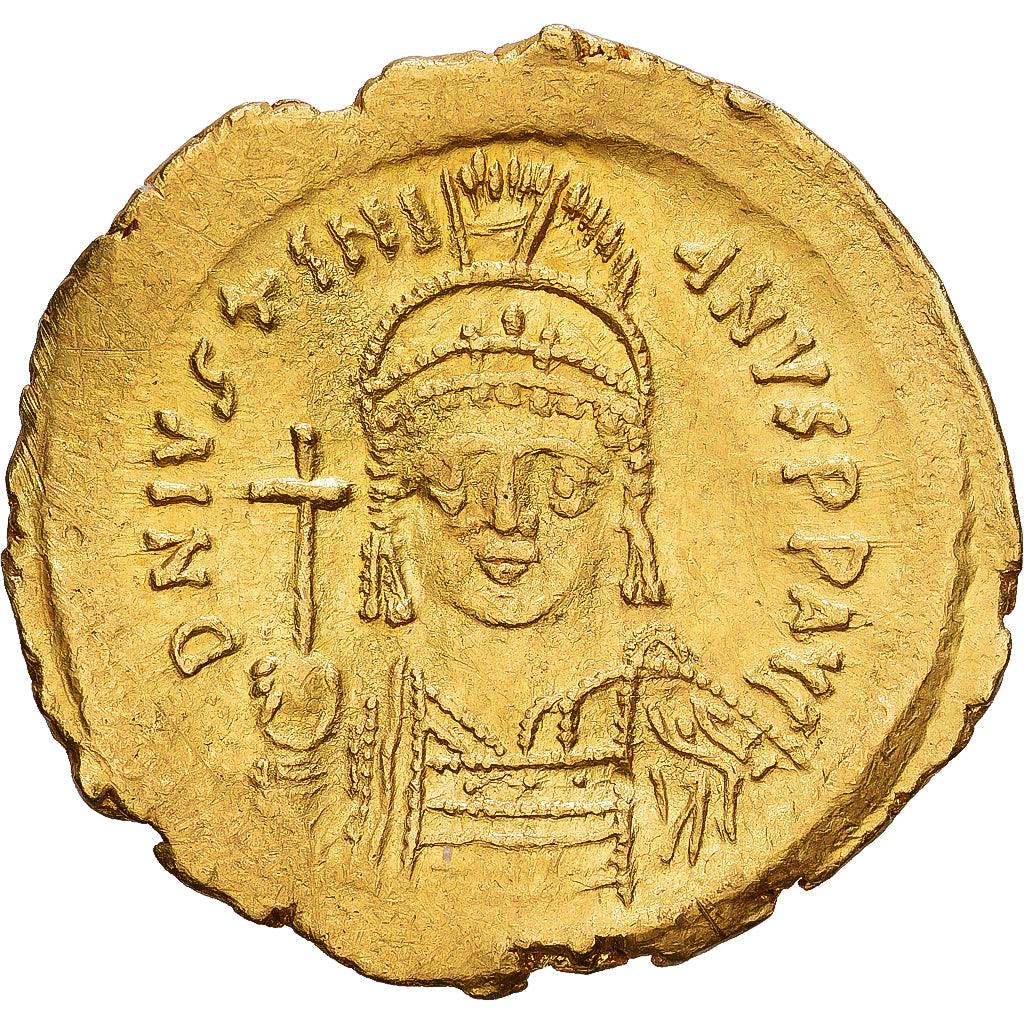 Byzantine Empire, Justinian I, Solidus, 542-565, Constantinople, Gold, AU(50-53)