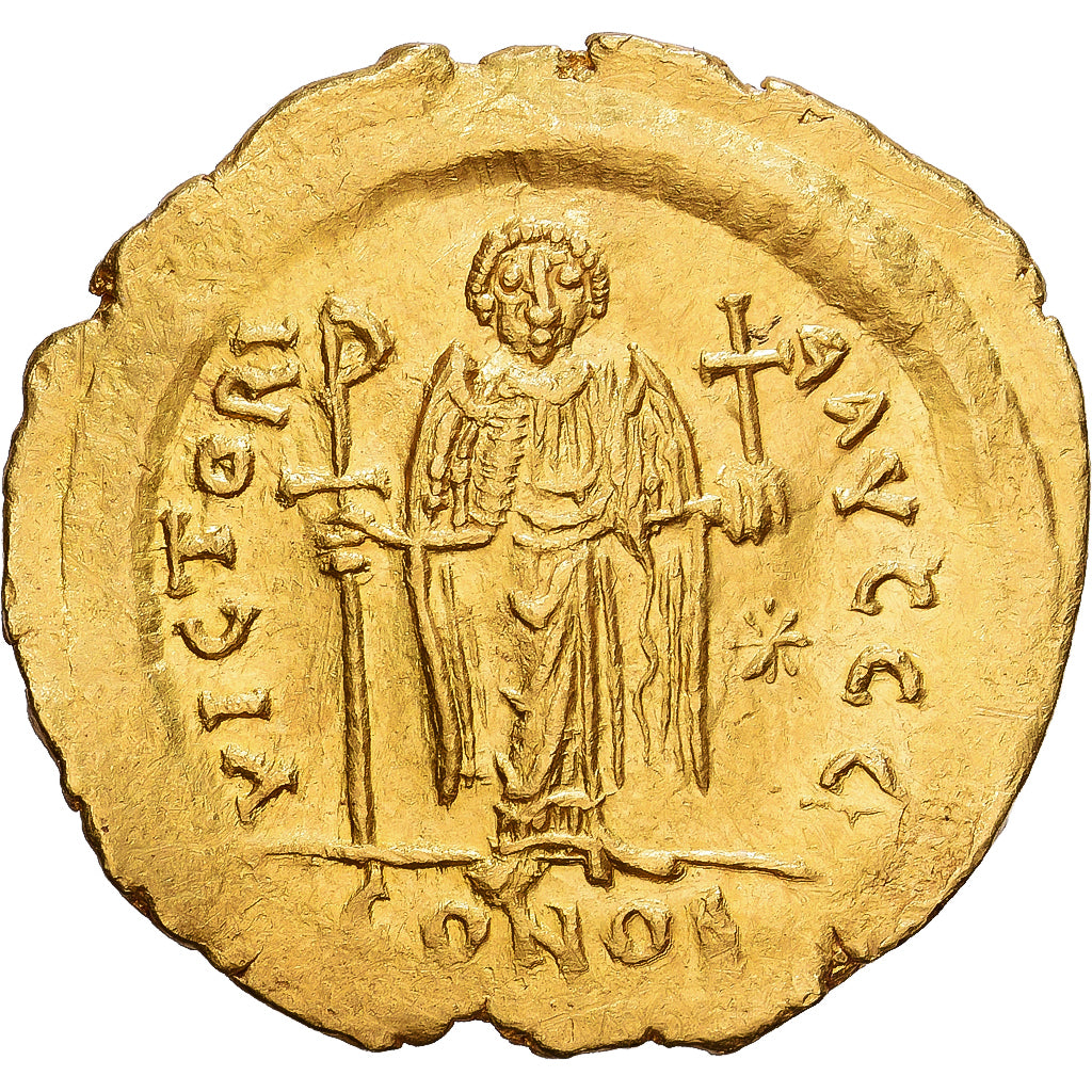 Byzantine Empire, Justinian I, Solidus, 542-565, Constantinople, Gold, AU(50-53)