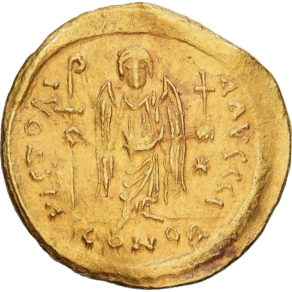 Byzantine Empire, Justinian I, Solidus, 542-565, Constantinople, Gold, AU(50-53)