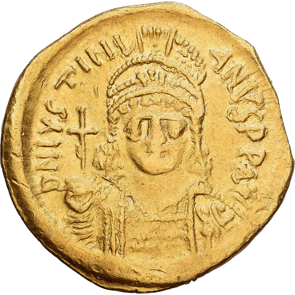 Byzantine Empire, Justinian I, Solidus, 542-565, Constantinople, Gold, EF(40-45)