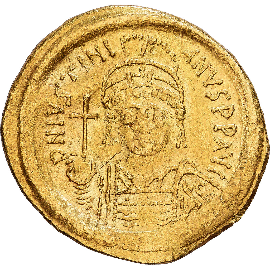 Byzantine Empire, Justinian I, Solidus, 542-565, Constantinople, Gold, SS