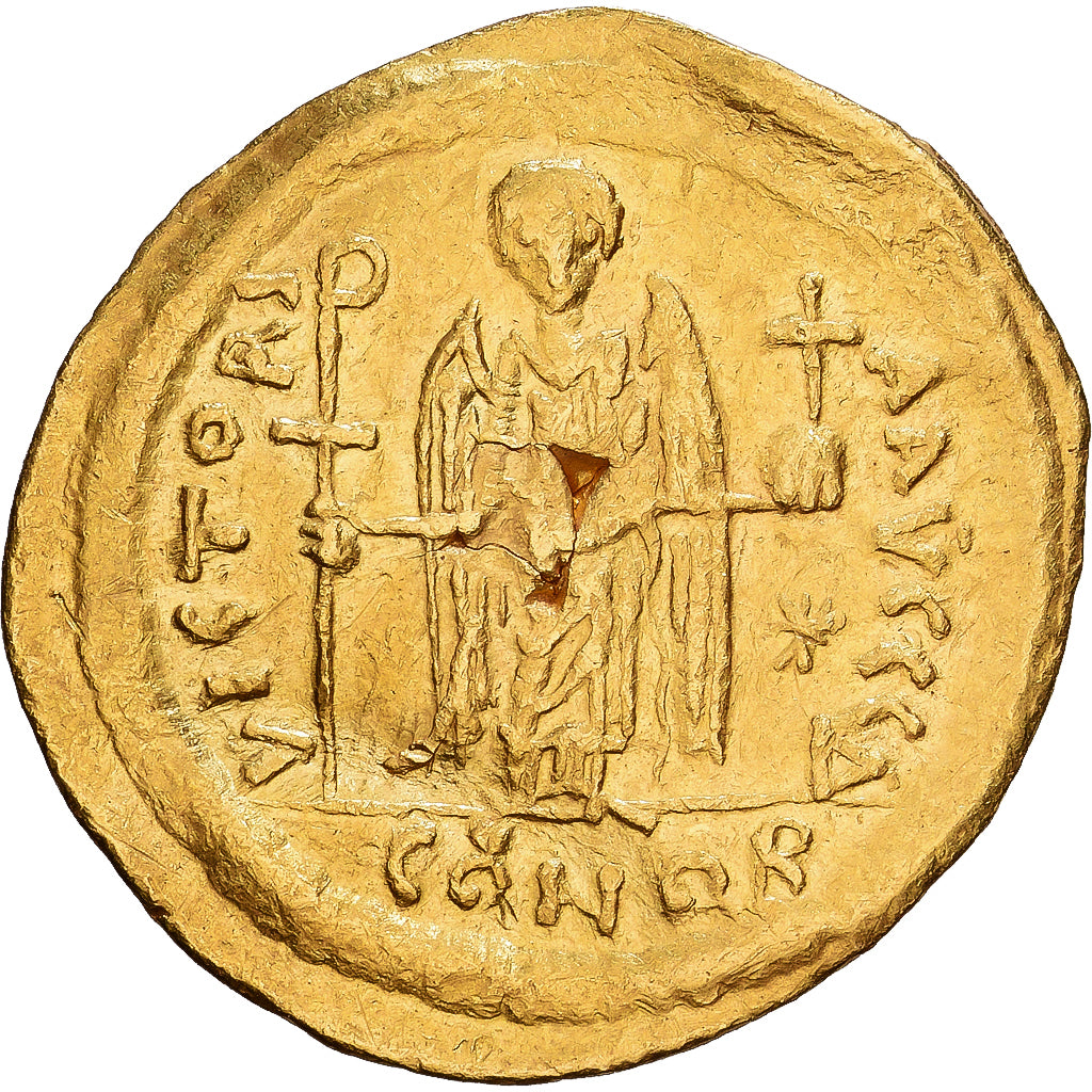 Byzantine Empire, Justinian I, Solidus, 542-565, Constantinople, Gold, SS