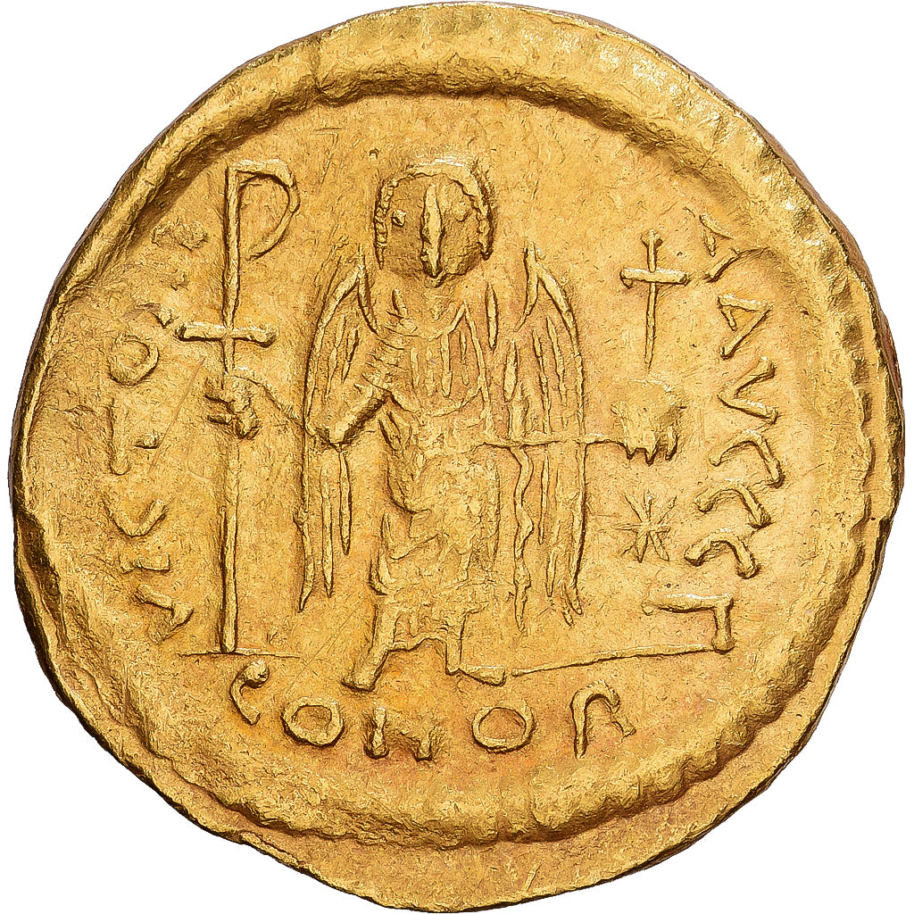 Byzantine Empire, Justinian I, Solidus, 542-565, Constantinople, Gold, EF(40-45)