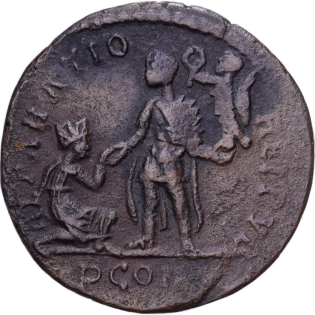 Roman Empire, Magnus Maximus, Maiorina pecunia, 383-386, Arles, Bronzen, FR+