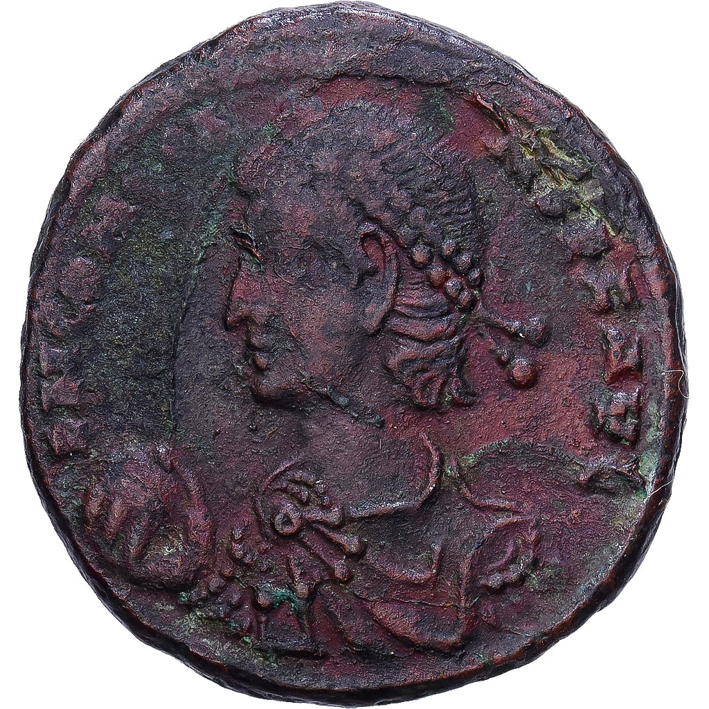 Roman Empire, Constantius II, Maiorina, 348-350, Alexandria, Brązowy, AU(50-53)