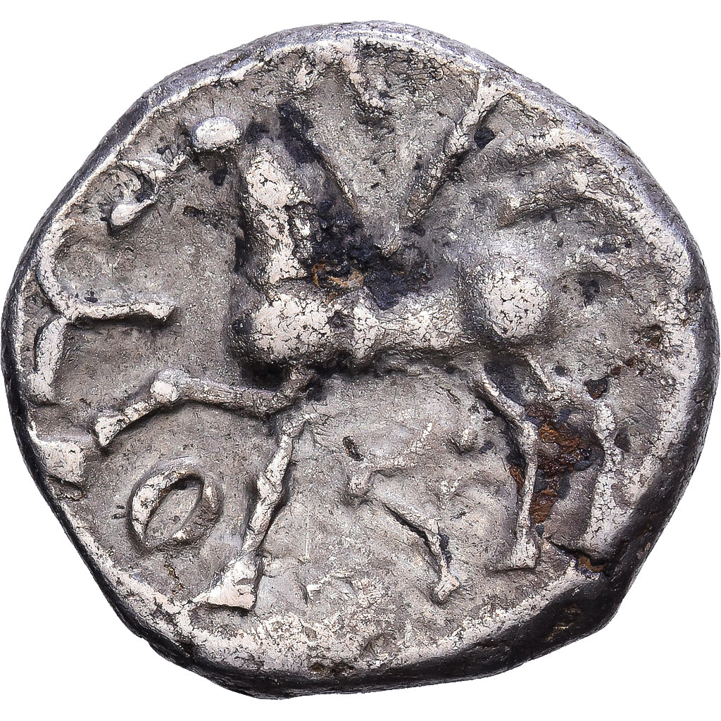 Gaul, Lingones, Denier KALETEDOY, 80-50 BC, Plata, BC+