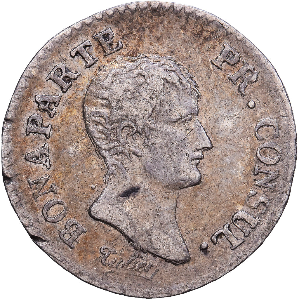 Francia, 1/4 Franc, Napoléon I, An 12, Paris, Argento, BB, KM:653.1