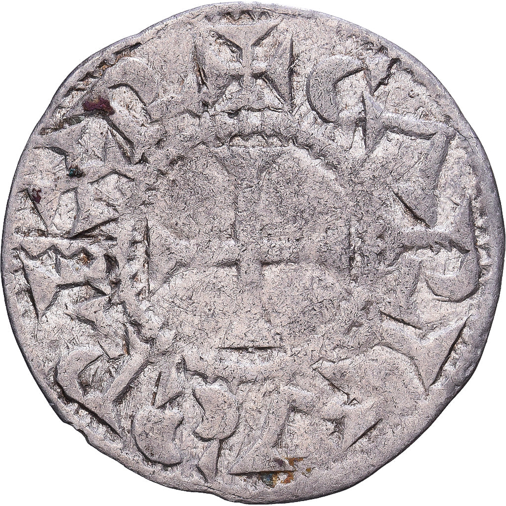 France, Charles le Simple, Denier, 950-1000, Melle, Type immobilisé, Argent
