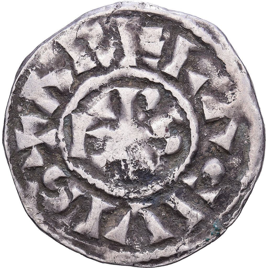 France, Louis l'aveugle, Denier, 890-905, Arles, Argent, TTB