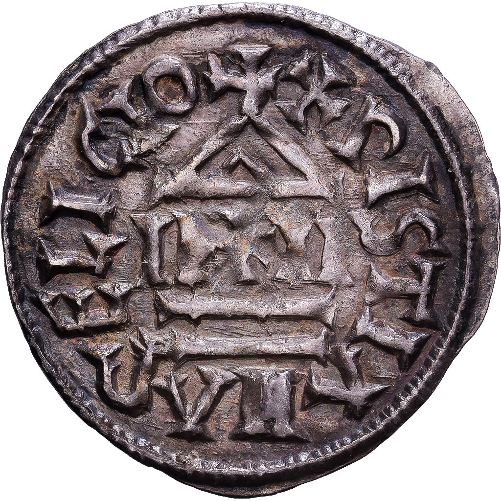 Francia, Louis le Pieux, Denier au temple, 822-840, Argento, SPL-