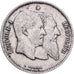 België, Leopold II, Franc, 1880, Brussels, Zilver, ZF, KM:38