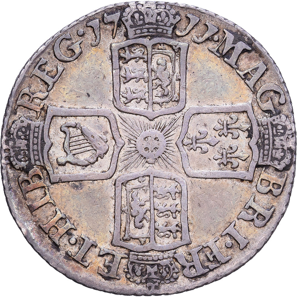 Gran Bretagna, Anne, 6 Pence, 1711, London, Argento, BB