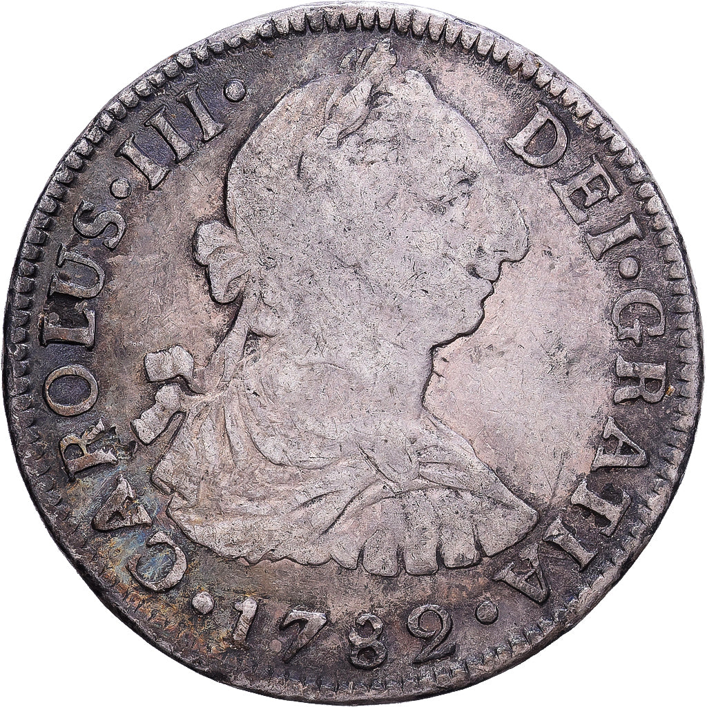 Mexico, Charles III, 2 Reales, 1789, Mexico City, Srebro, VF(30-35), KM:88.2a