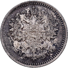 Russie, Nicholas II, 5 Kopeks, 1870, Saint-Pétersbourg, Argent, SUP, KM:21a.2