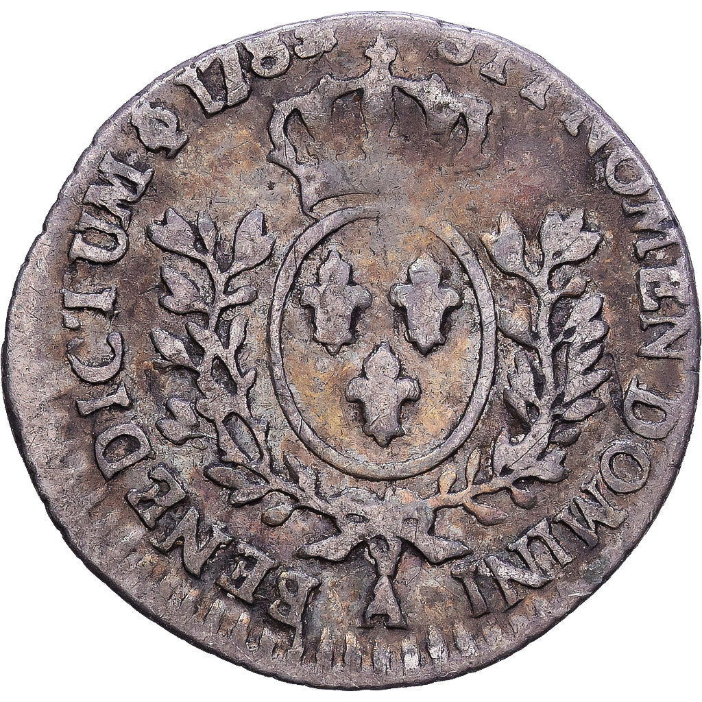 Francia, Louis XVI, 6 Sols, 1/20 ECU, 1/20 Écu (6 sols), 1782, Paris, Argento
