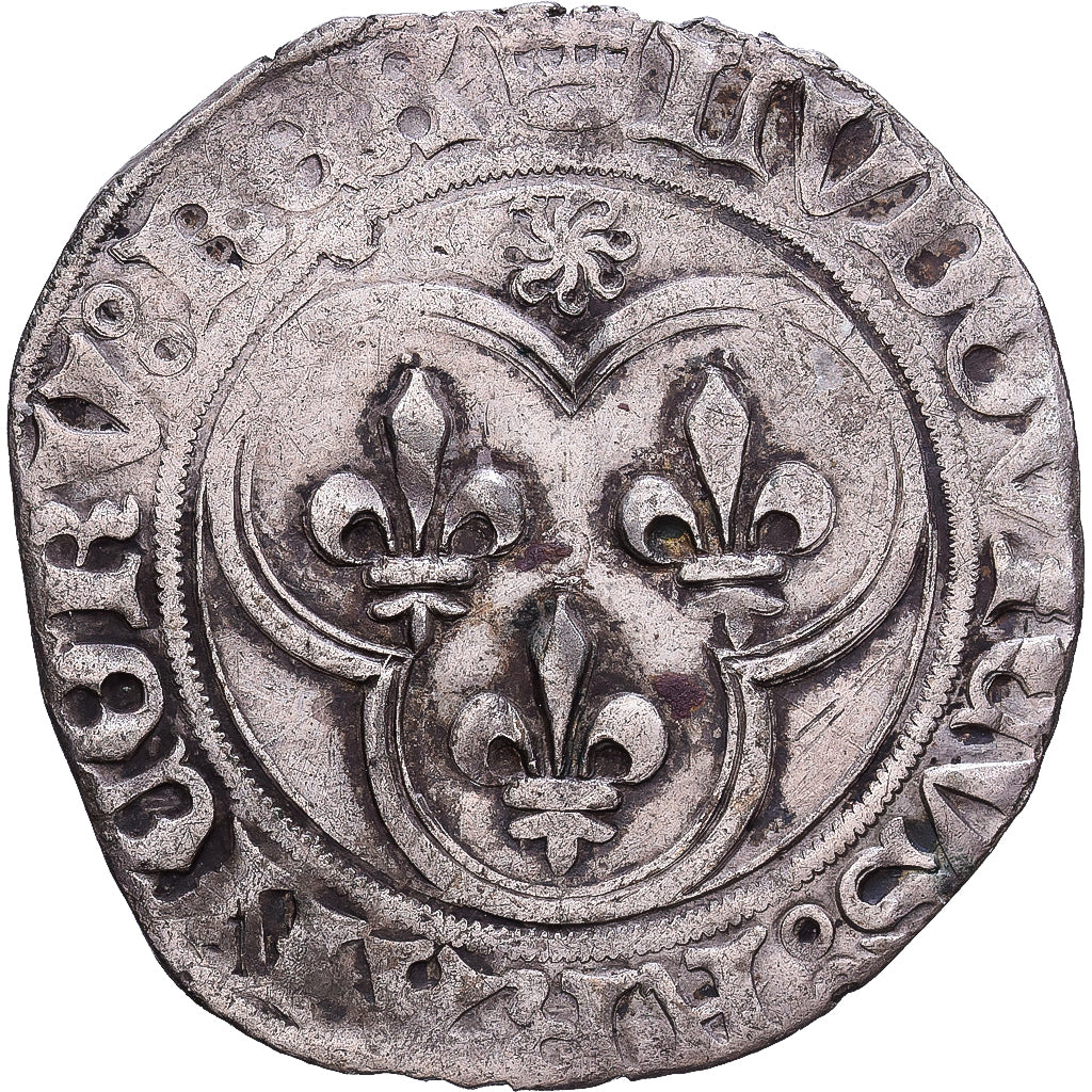 Frankreich, Louis XI, Blanc au Soleil, 1475, Saint Lô, Silber, SS